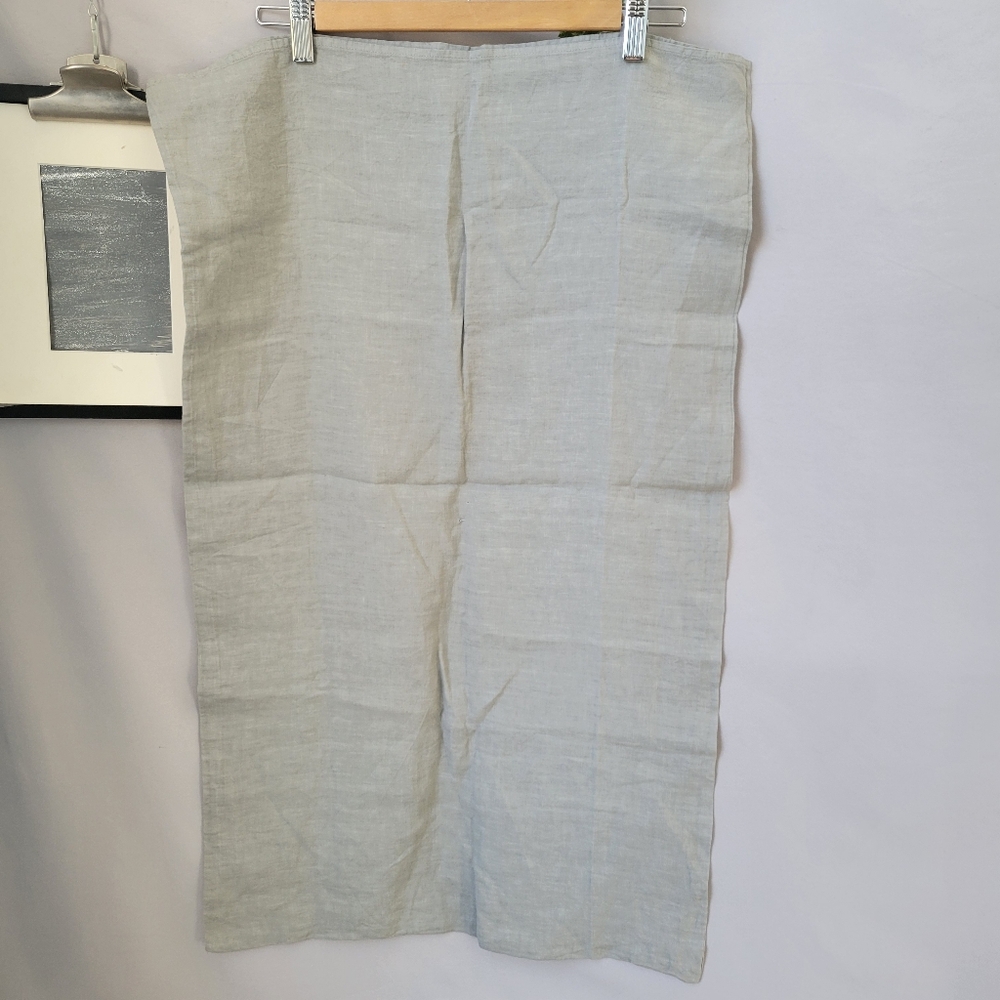 NEW Restoration Hardware Stonewashed Linen Standard Pillowcase Gray Fog
